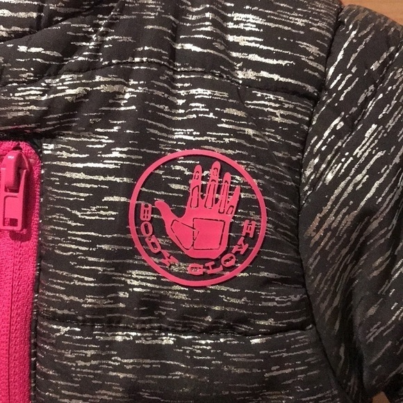 Body glove jacket size 2T pink silver black puffer coat - Picture 3 of 8